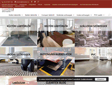 Tablet Screenshot of cleartex.hu